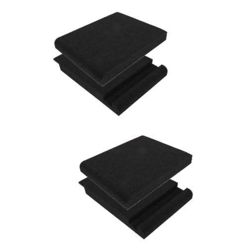 Toyvian 4 sets Almohadillas de aislamiento acústico para altavoces para estudio miniatura 6
