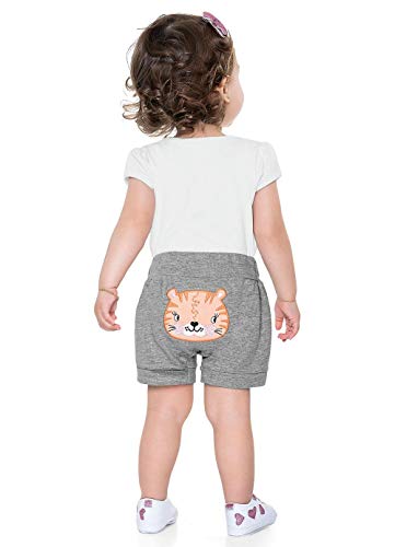 Short Bebê Menina Tigre - Fakini
