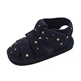 Boy's Girl's Leather Soft Closed Toe Beach Shoes Retro Jellies T-Strap Slingback Glitter Closed Toe Flip Flops Sandals