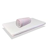 Colchón bebe cuna de VIAJE PETIT 120X60 ROSA Altura 5 CM -