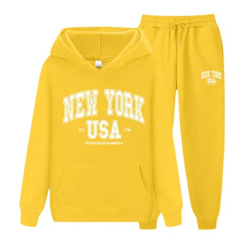 Tuta Donna Completa Giacca e Pantaloni combinati Casual Pigiama...