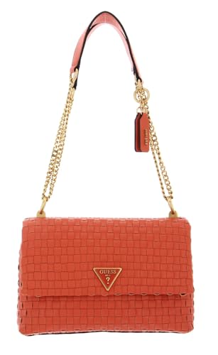 GUESS bolso bandolera Noelle pequeño tipo cartera organizadora Papaya