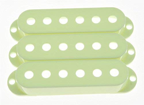 KAISH 52mm Pole Spacing Mint Green ST Strat Style Guitar Pickup Covers 3 Single Coil Pickup Covers for Stratocaster/Strat