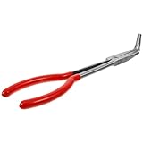 TEMPNAP Professionelle Tiegelzange Mit Rotem Kunststoffgriff Hitzebeständig Und Korrosionsbeständig Metallraffinierungs Und Gießereiwerkzeug Für Schmelzöfen Labor Und Schulgebrauch