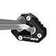Modeer Für BMW S1000XR 2020-2024 Motorrad CNC Ständer Seitenständer Vergrößern Verlängerungspolster s 1000 xr s1000 xr s 1000xr Zubehör (Schwarz)