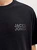 JACK & JONES Men's Jjecorp Logo Tee SS O-Neck Noos T-Shirt, Black/Detail:Small Print/Black, XXL #5