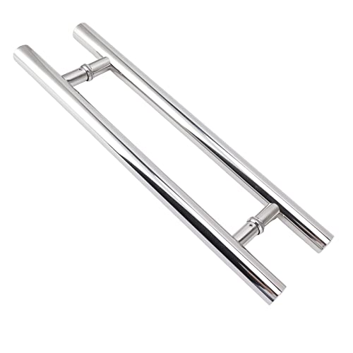 Poignées de porte de grange en acier inoxydable brossé double face robustes