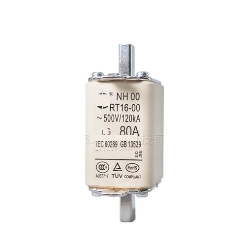 Fusible NH00 RT16-00 80A à couteau pour protection basse tension 500V