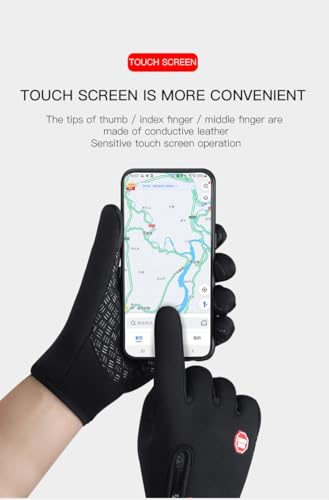 Guantes sensibles al tacto cálidos y resistentes al viento miniatura 4