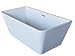Spa World Venzi Vz6731lysxcwxx Vida Collection Rectangular Soaking Bathtub, 32x67, Center Drain, Wh