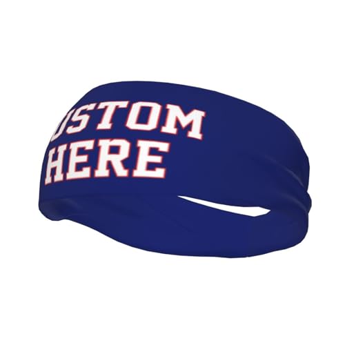 Image of Custom Sports Headband Custom Sweatband Bandana Add Your Image Logo Text Number. Bulk Custom Men Or Women Moisture Wicking Ventilate Elastic ﻿Headband