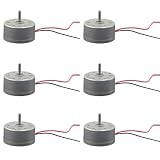 Runseaway 6Pcs Mini DC Motor 3V 4000RPM Electric Motor Kit for DIY Projects, Wind Turbine Generator, Hand Crank Power Model, STEM School Projects & Science Experiments