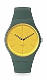 Swatch Unisex Casual Green Watch Bio-sourced Material Quartz Gold in The Garden