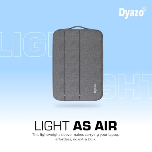 Dyazo Water Resistant Laptop Sleeve/Laptop case/laptop cover with Handle Compatible for 15 Inch to 15.6" Inches laptops & Notebooks - Grey — photo 7