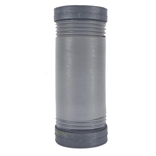 Image of 6 /150MM PVC Kitchen Chimney Pipe /Flexible Plastic Pipe /Flexible Duct Hose Pipe (8 Feet), Grey