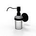 Allied Brass PQN-60 Prestige Que New Collection Wall Mounted Soap Dispenser, Matte Black