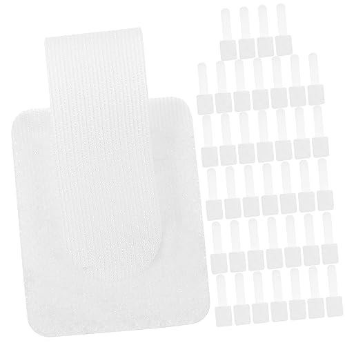 Didiseaon 40 piezas Organizador de Cables Autoadhesivo con Tiras de Nylon Resistentes y Reutilizables para Gestión de Cables Hogar y Oficina con Adhesivo de Alta Fijación