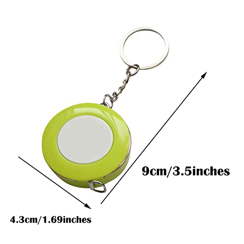 YYQQ Meetgereedschap voor boomschuiver auto intrekbare bandmaat met sleutelhanger maat draagbare tape digitale schuifmaat 12 inch (B, één maat) - Image 3