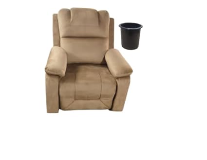 Manual Recliner | 1 Seater Sofa | Cup Holder | 1 Seater Chair Sofa | Finish Model RT25