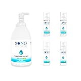 SONO TSA Approved Airplane Travel Essentials Alcohol Free Foaming Hand Sanitizer, Perfect For School