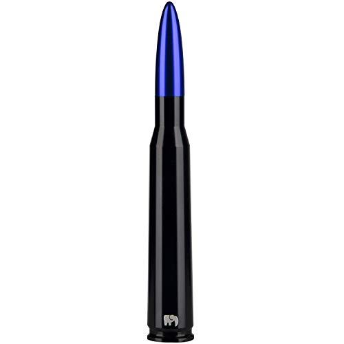 Image of ONE250 Bullet Style Antenna for Harley Davidson Motorcycles All Models (1998-2020) - Will fit Any Harley Davidson Street Glide, Road Glide, Road King or Electra Glide (Blue)