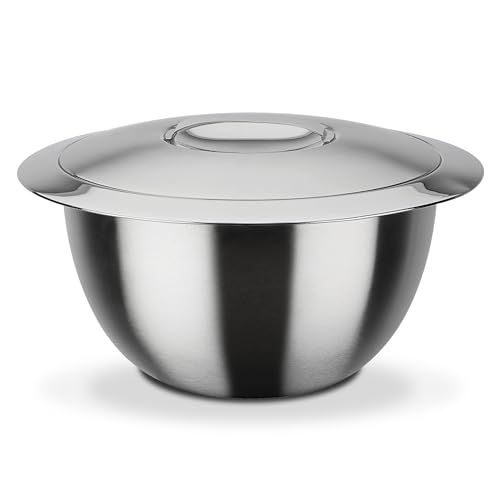 GSW 552387 Thermoschüssel mit Deckel, Edelstahl rostfrei - ⌀20 cm, Silber