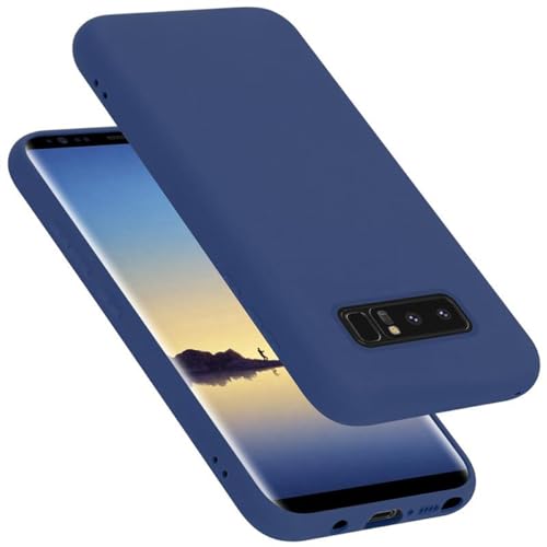 Cadorabo Funda de Silicona Compatible con Samsung Galaxy Note 8, Funda Protectora de Cuerpo Completo para Galaxy Note 8  Resistente a arañazos y Golpes Fina Funda de TPU   Liquid Azul