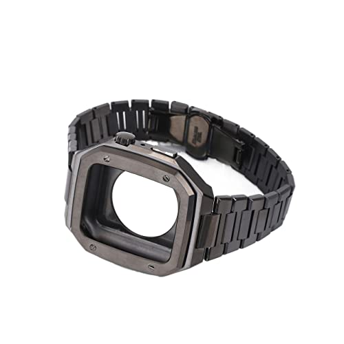 Bracelet montre acier inoxydable PURYN ajustable et solide pour Apple Watch 44 mm 45 mm