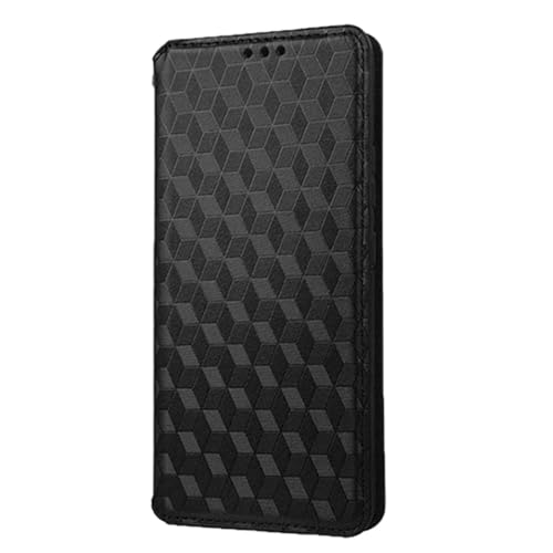 Rfvzubemok Kompatibel mit Cubot A20 Hülle,Kompatibel mit Cubot A20 PU Leder Kickstand Kartenhalter Klappe Magnetverschluss Handy Wallet Hülle Black