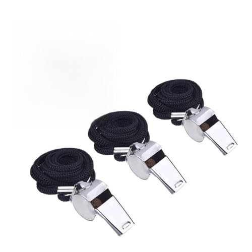 BESTonZON 2Pcs Referee Whistles with Lanyard Durable Sports Whistles for and Officials Loud Sound for Football and Safety Applications