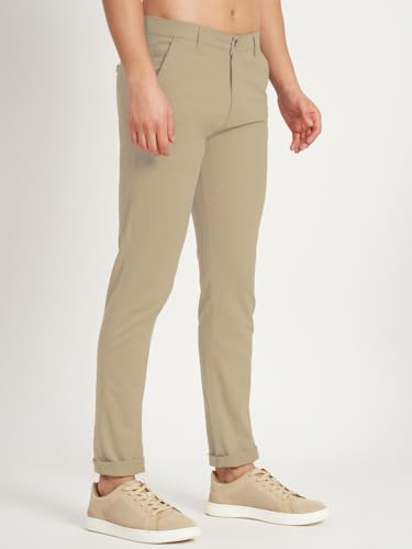 Image of KARGEENS Men Kargeens Men's Cotton Slim Fit Casual Chinos Trousers for Men Stylish