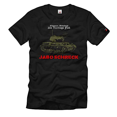 T-Shirt Flak 38 Flakvierling 2 cm noir taille S pour passionné d'histoire