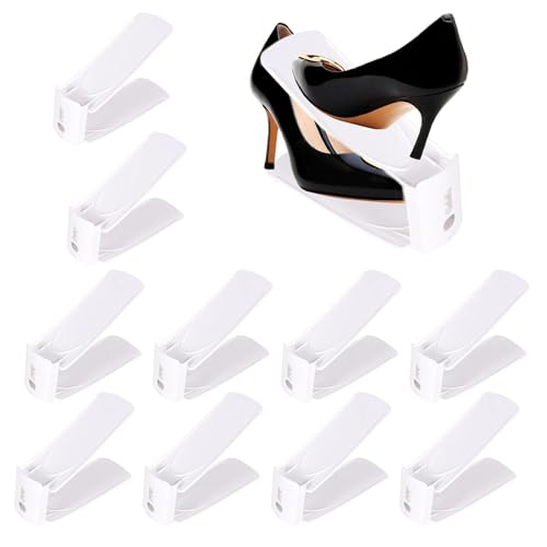 Imagen de Vibronova Organizador Zapatos 10 Unidades Estantes Ajustables de 3 Niveles