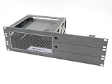 Rack-Halterung für miniSforum MS-02 Ultra mit 2 RJ45-Keystones, 48,3 cm, 3U Höhe, guter Luftstrom