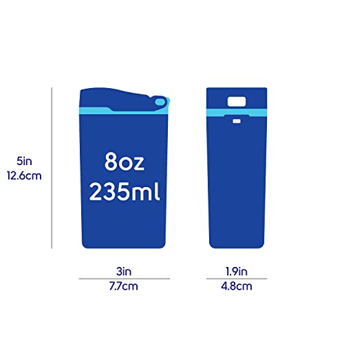 Drink in the Box Recipiente reutilizável ecológico para bebidas e sucos, 236 ml (rosa)