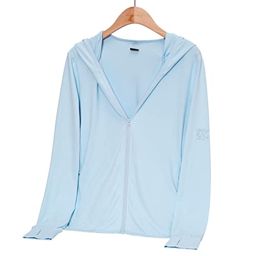 Chaqueta de manga larga con protección solar azul 3X-Large miniatura 1