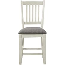 Lexicon Granby Counter Height Dining Chair in Antique White Set of 2