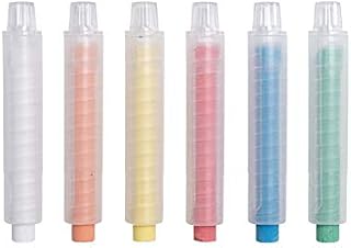 6 Colors Dustless Chalk with Chalk Holder, Washable Art Play for Kid, Paint
