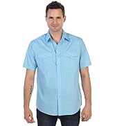 Gioberti Men's Solid Long Sleeve Western Shirt - Pearl Snap Buttons, 60% Cotton 40% Polyester