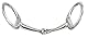 PFIFF 102718 Edelstahl-Olivenkopfgebiss, einfach gebrochen, silberfarben 115