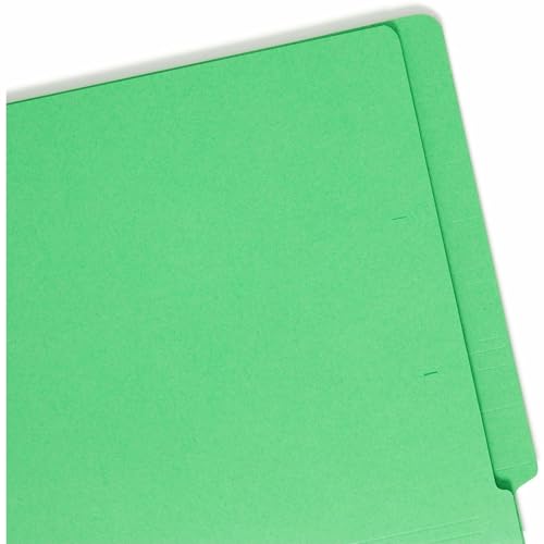 Smead End Tab File Folder, Shelf-Master Reinforced Straight-Cut Tab, Letter Size, Green, 100 per Box (25110) by SMEAD - Used condition - Image 7