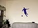 Produktbild Wandtattoo / Wandaufkleber großer Fussballspieler Motiv 01; Farbe Blau