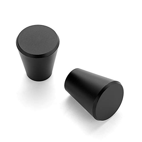 Image of Ravinte Matte Black Cabinet Knobs Drawer Knobs, 3 /4 Inch, 15 Pack | Round Knob Shape, Smooth Pull Grip, Kitchen Cabinet Update, For Dressers, Drawers, Cabinet Doors, Furniture Hardware Projects