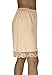Underworks Pettipants Cotton Knit Culotte Slip Bloomers Split Skirt 9-inch Inseam Large-Beige