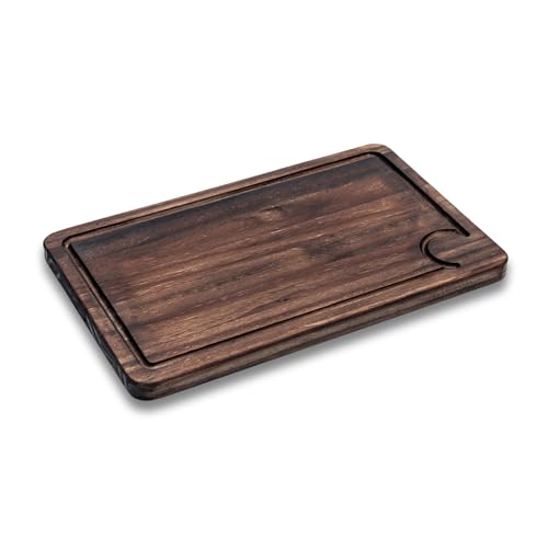 Bandeja de Madera Maciza para Cortar y Servir Alimentos - Tabla de Cocina Artesanal - Vaciabolsillos Elegante - Hecha a Mano en España - Regalo Decorativo Sostenible | MMWOODDESIGN