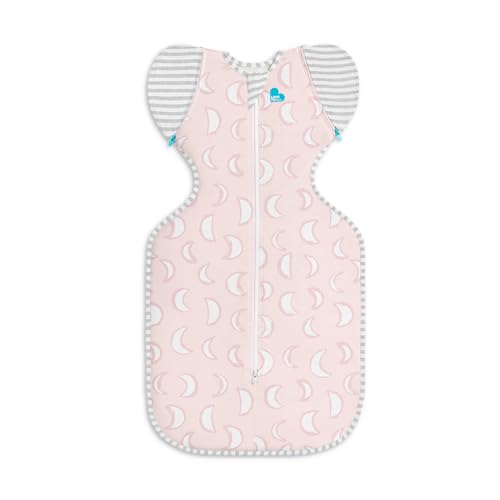 Image of Love to Dream Swaddle Up Transition Swaddle, Patented Zip-Off Wings, Gently Help Baby Transition from Being Swaddled to Arms Free When Showing Signs of Rolling, 1.0 TOG, 13-19 lbs, Dusty Pink Eclipse