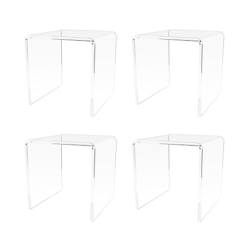 Marketing Holders 4 Pack Clear Acrylic Riser 3