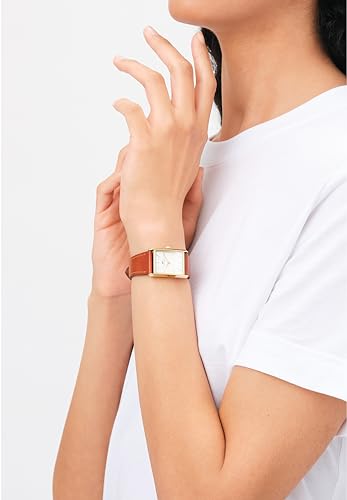 Image of Daniel Wellington Bound 35x24mm Guilloche Silver - Men Watch Stainless Steel Leather Strap Watch