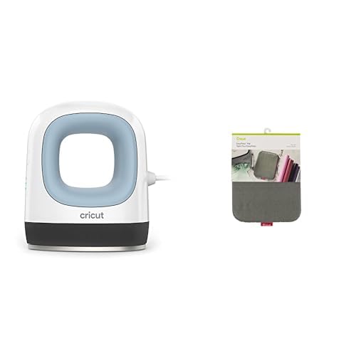Cricut EasyPress Mini Heat Press (Zen Blue) + Heat Press Mat (8in x 10in)