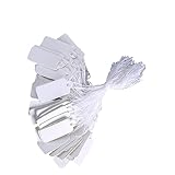 Etiquetas de precios: pueden brindarle suficiente espacio para decorar o escribir un nombre importante o un mensaje corto, etiquetas colgantes